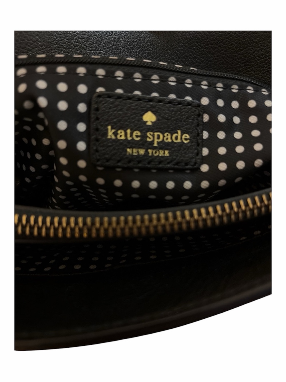 Kate Spade Quinn Villabella Avenue Black Leather Bow Tote Shoulder Bag - Picture 8 of 10